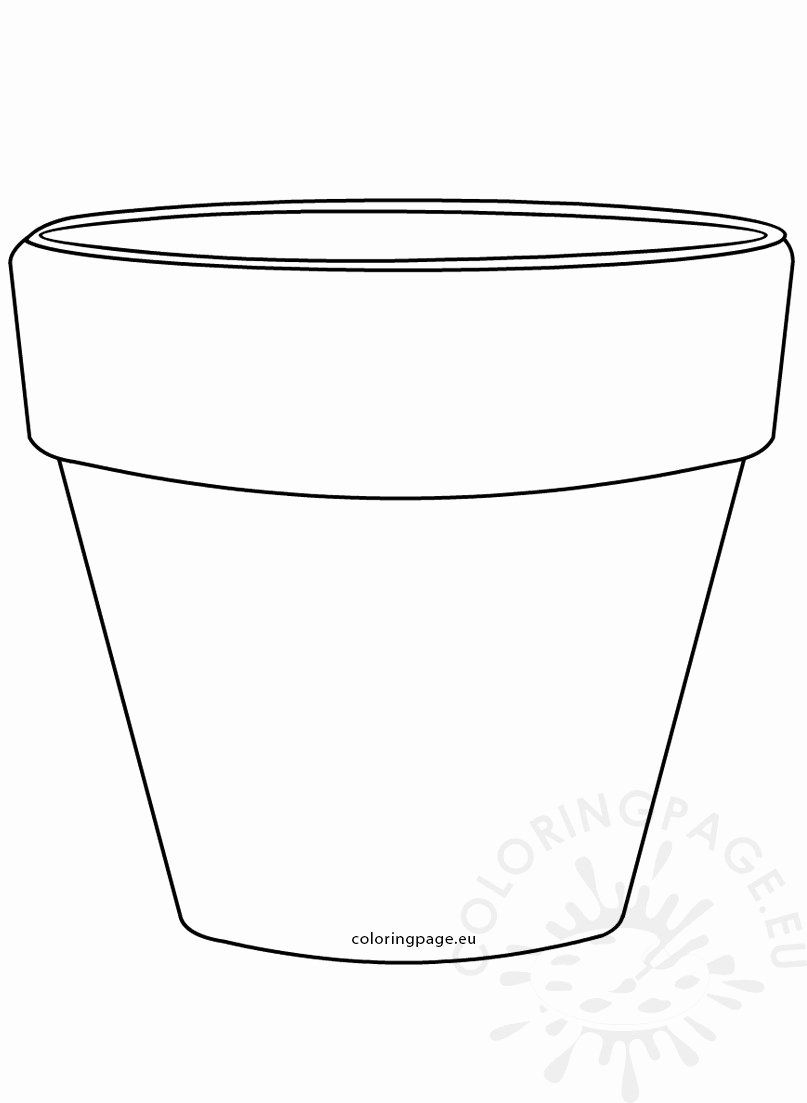 Flower Pot Printable Template Social Media Template Flower Pot Printable Template Social Media Template