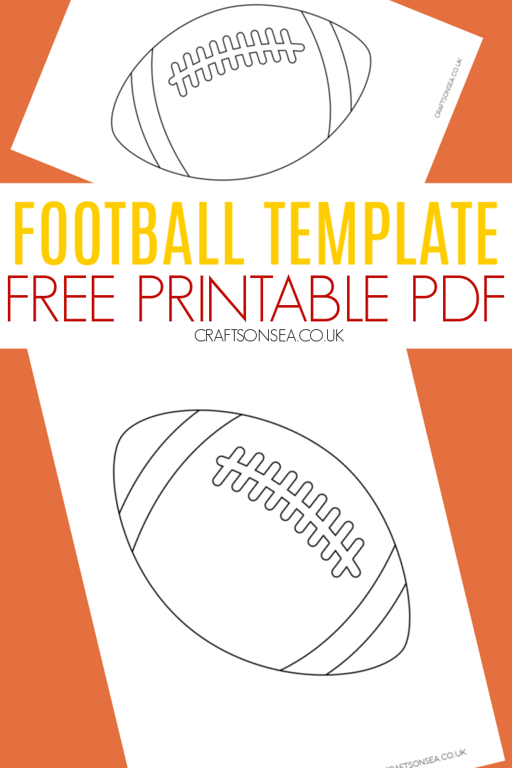 Football Printable Template Football Printable Template