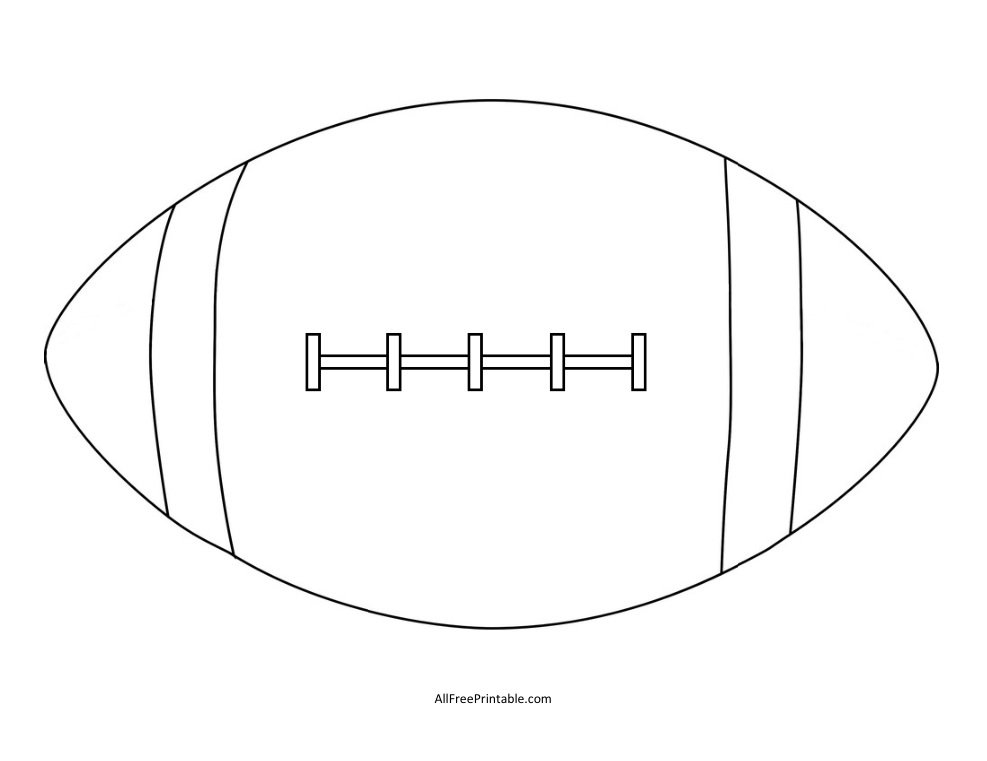 Football Template Free Printable
