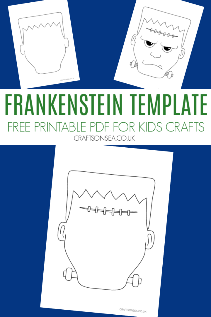 Frankenstein Template Free Printable PDF Crafts On Sea