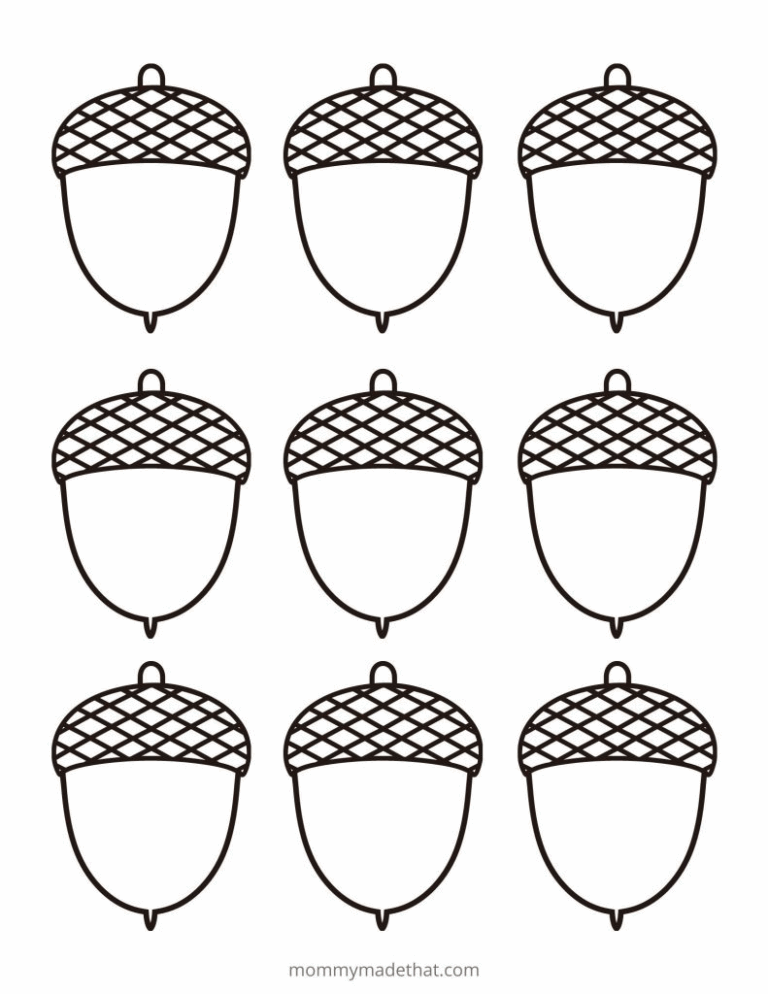 Free Acorn Template Printables Artofit