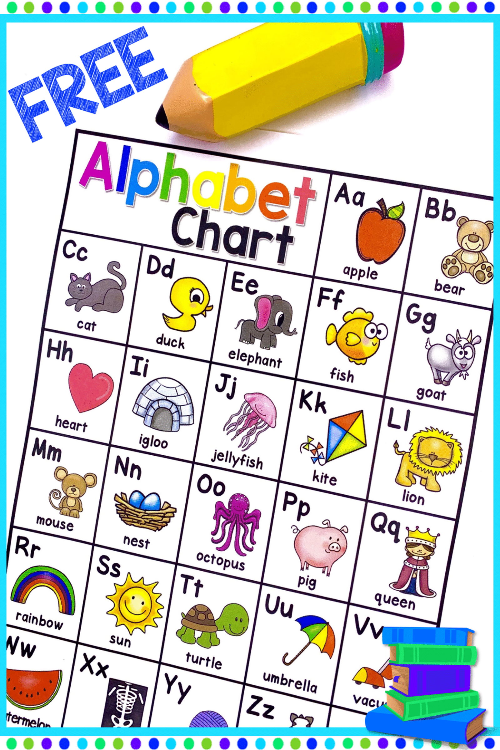 Free Alphabet Chart Printables