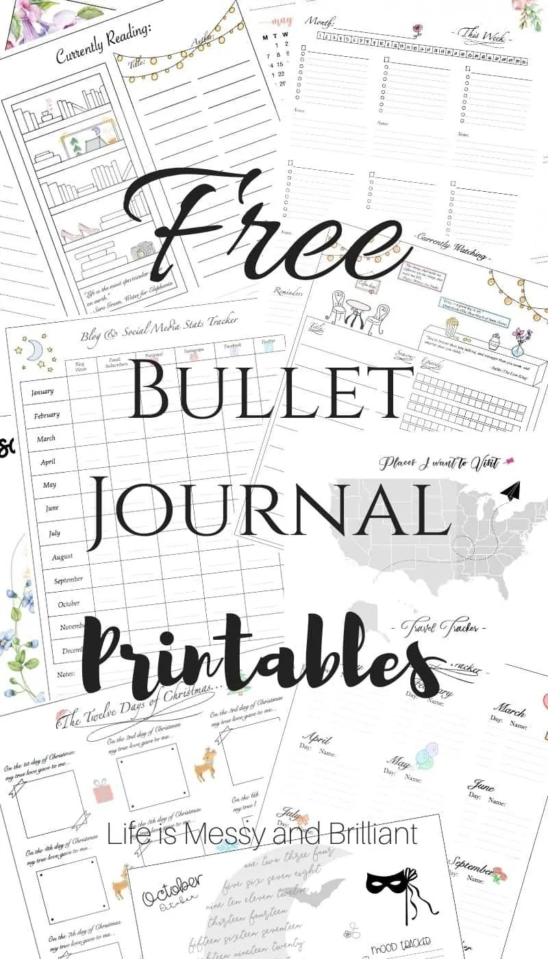 Free Bullet Journal Templates From A Wide Range Of Bullet Journal