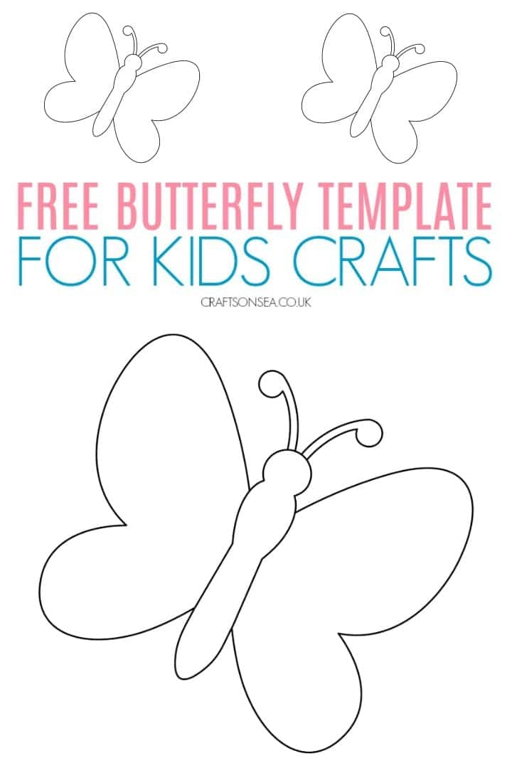 FREE Butterfly Template Printable PDF Crafts On Sea