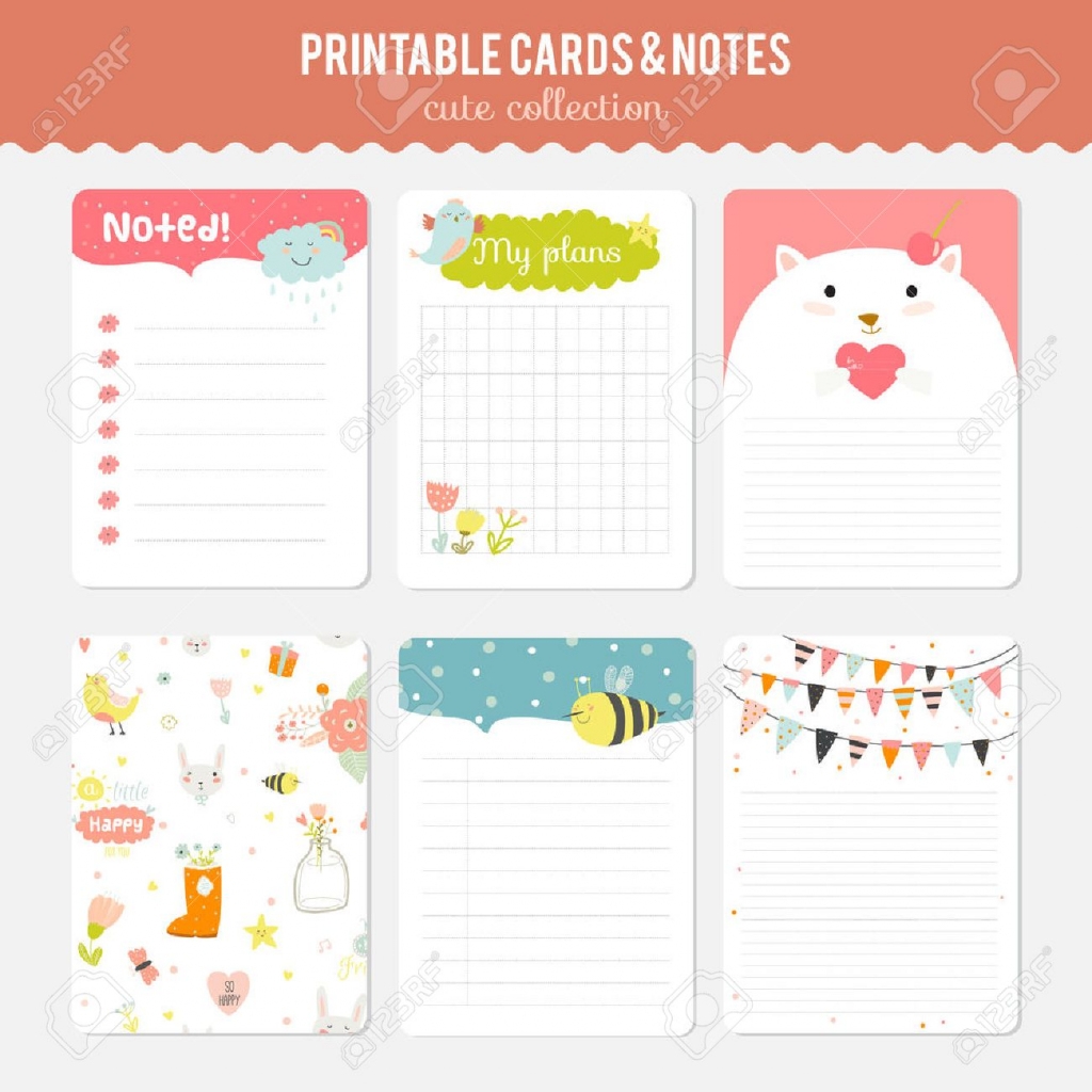 Free Cute Printable Notes Template Adorable Printables For Everyone