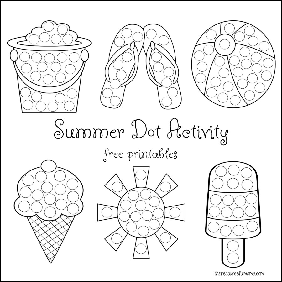 Free Dot Paint Printables