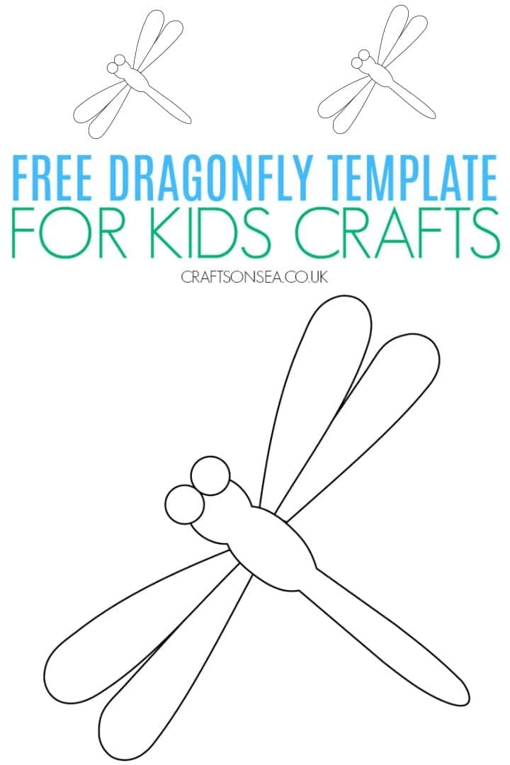 FREE Dragonfly Template Printable PDF Crafts On Sea