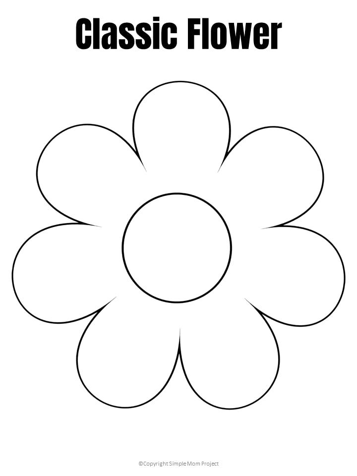 Free Flower Templates Printable Crafts