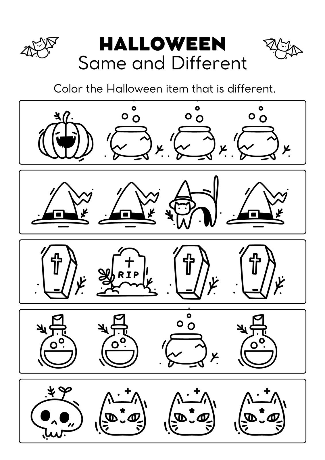 Free Halloween Printable Worksheet Download Free Halloween Printable 