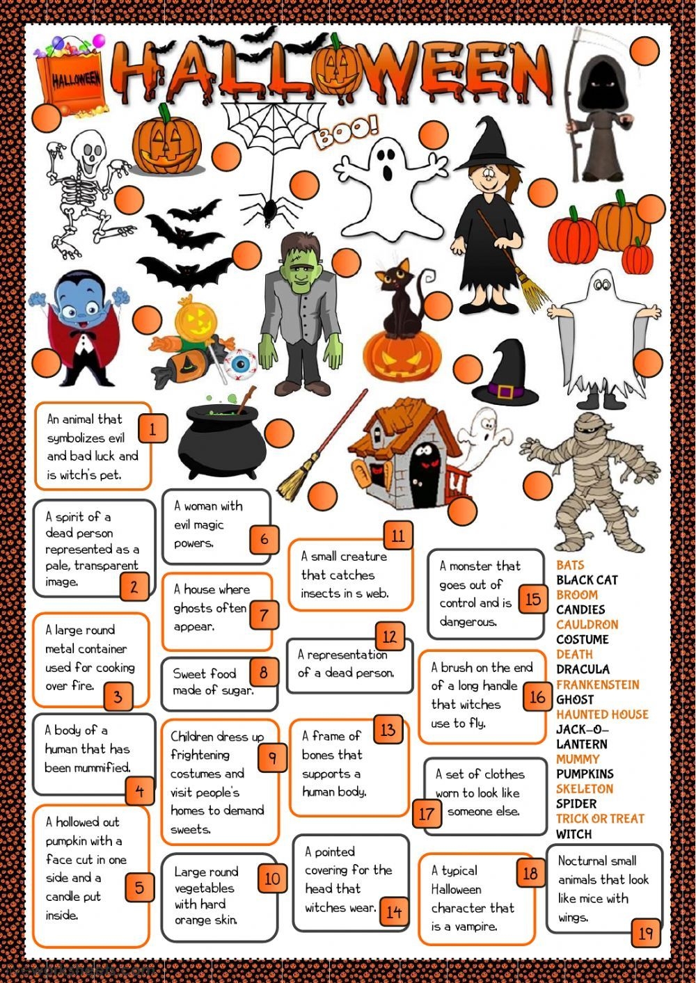 Free Halloween Printables Worksheets Free Halloween Printables Worksheets