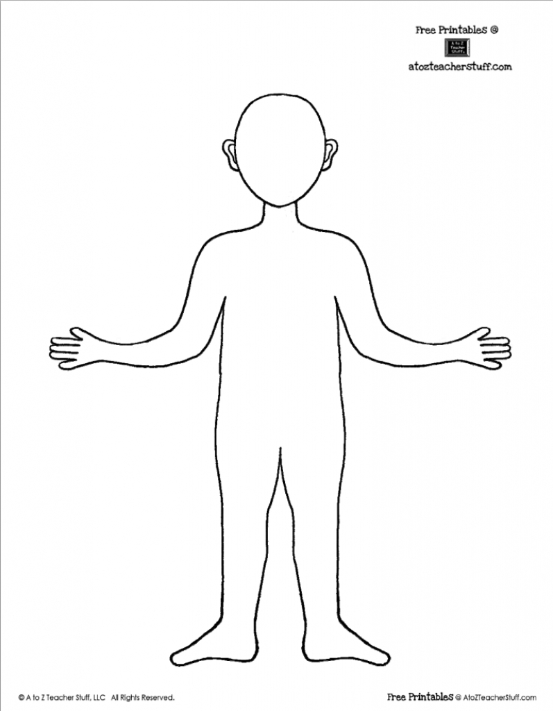 Free Human Body Outline Printable Printable Templates Your Go To 