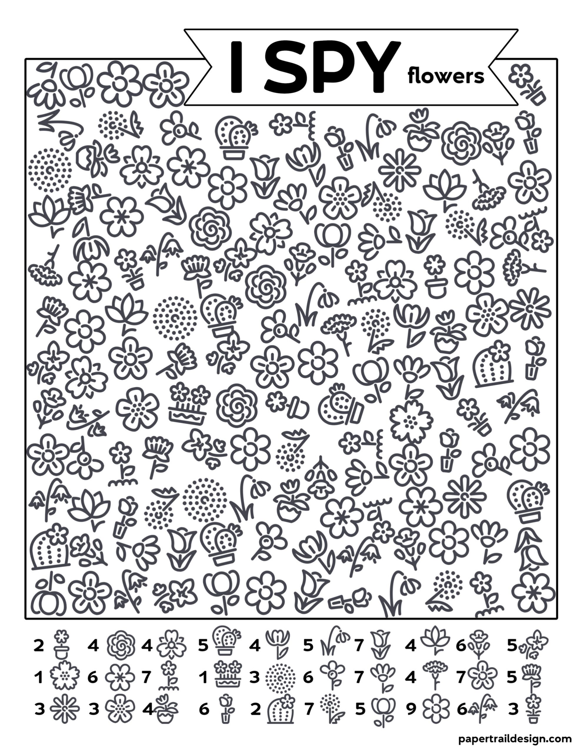 Free I Spy Printables