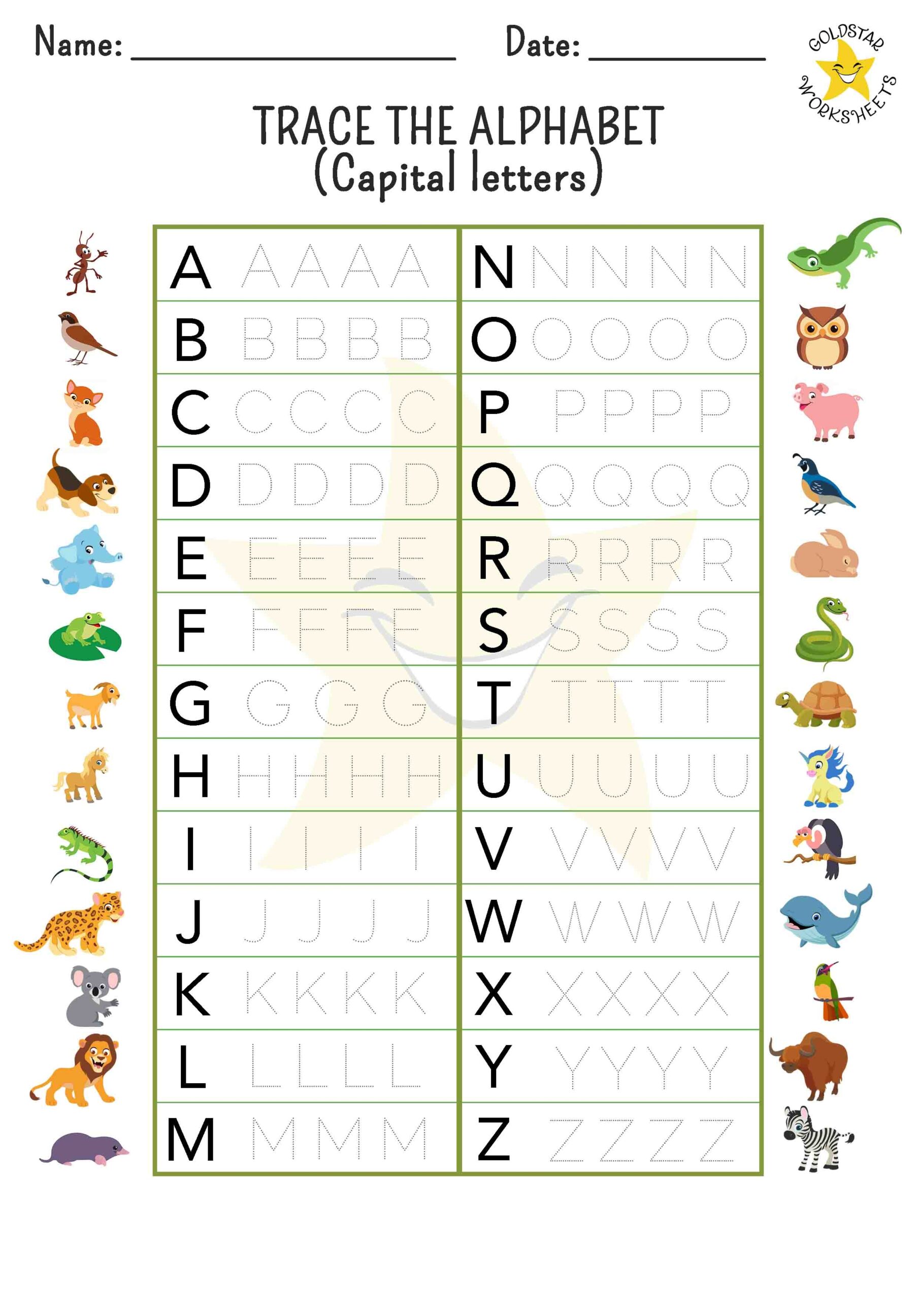 Free Letter Tracing Worksheets By A Children Illustrator Teacher PDF 