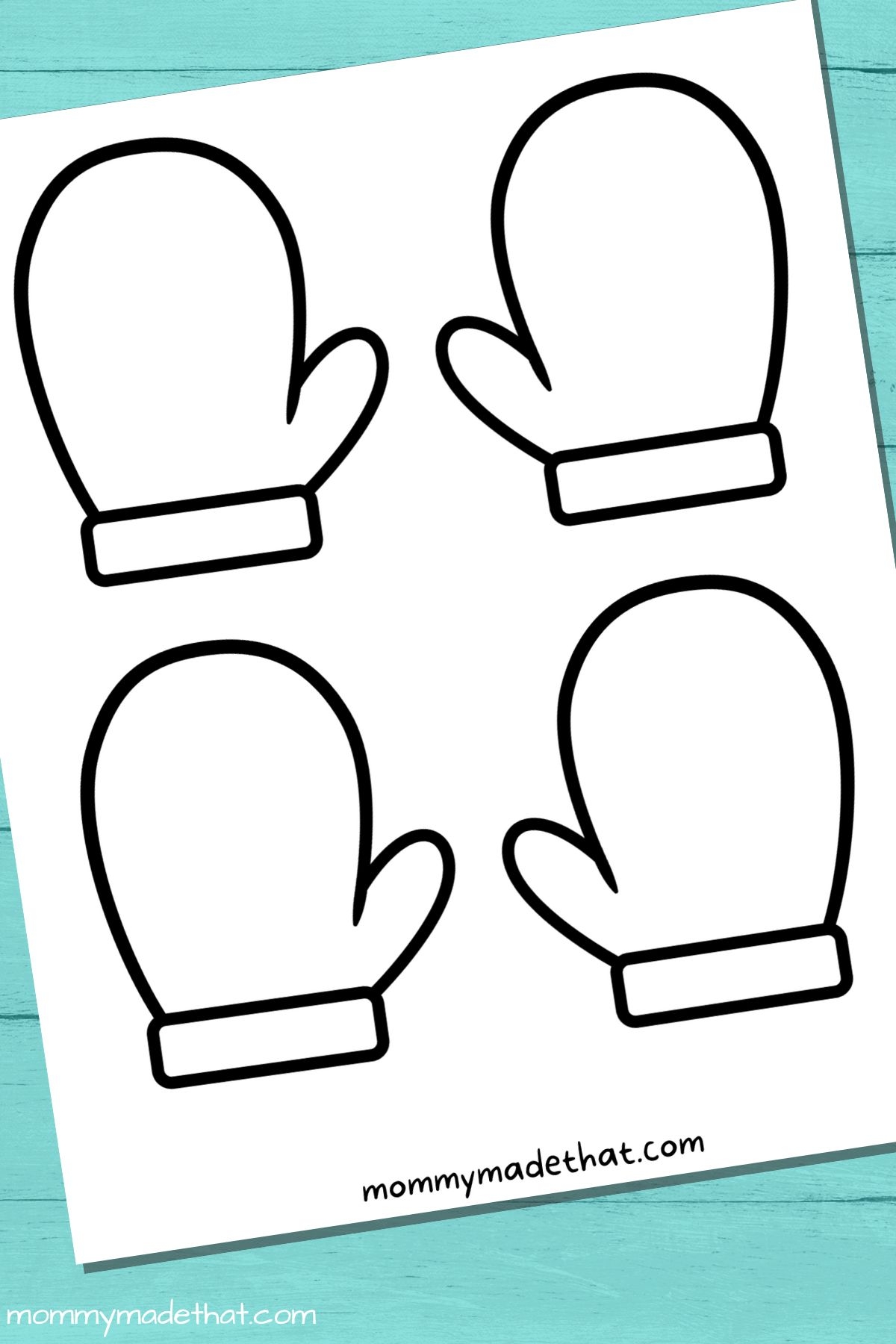 Free Mitten Cut Out Template Free Printable