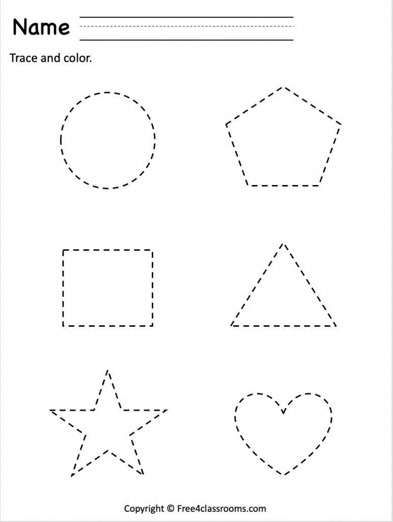 Free Preschool Tracing Shapes Printable Free Worksheets Free4Classrooms Free Preschool Tracing Shapes Printable Free Worksheets Free4Classrooms
