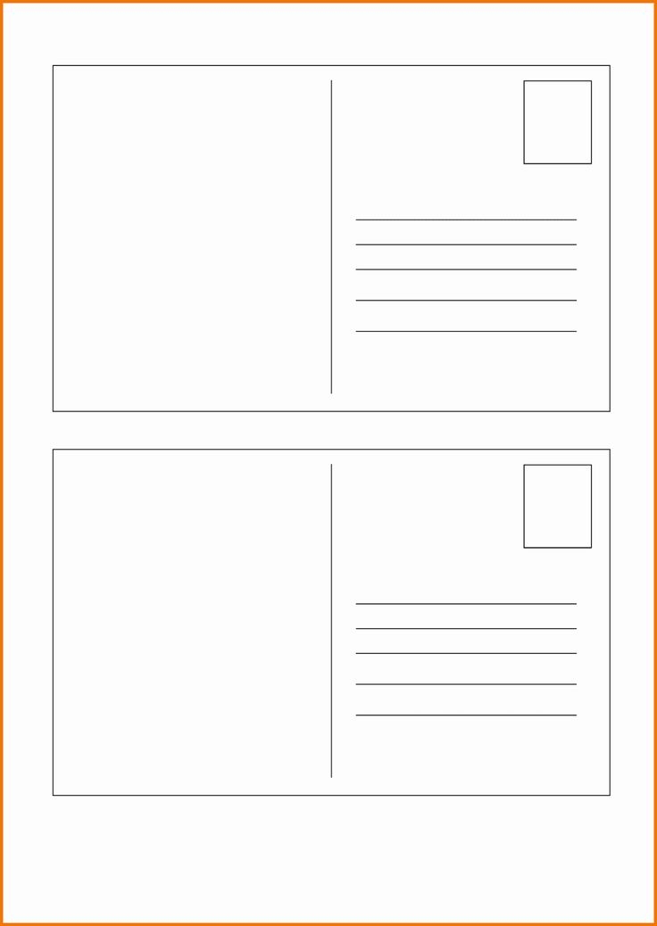 Free Printable 4X6 Postcard Template