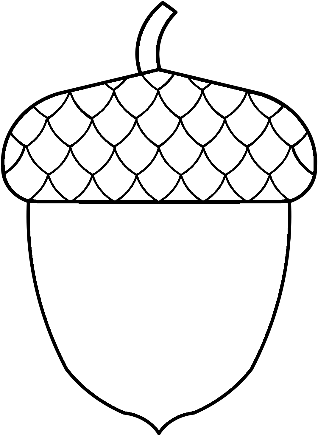 Free Printable Acorn Template Free Printable Acorn Template