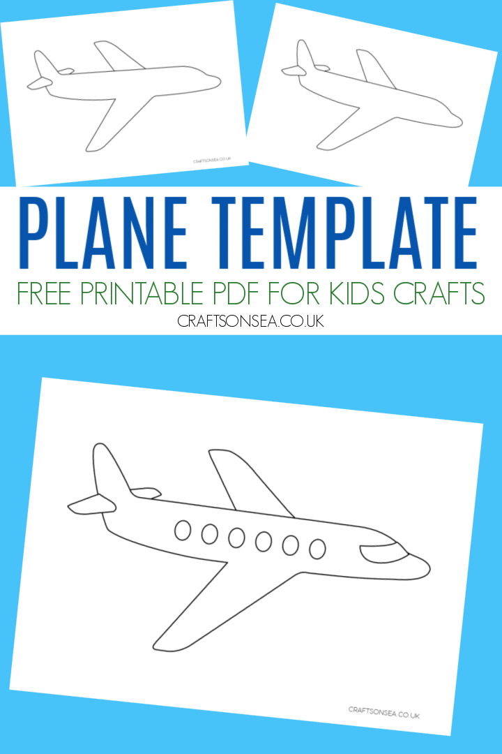 Free Printable Airplane Template Free Printables Hub