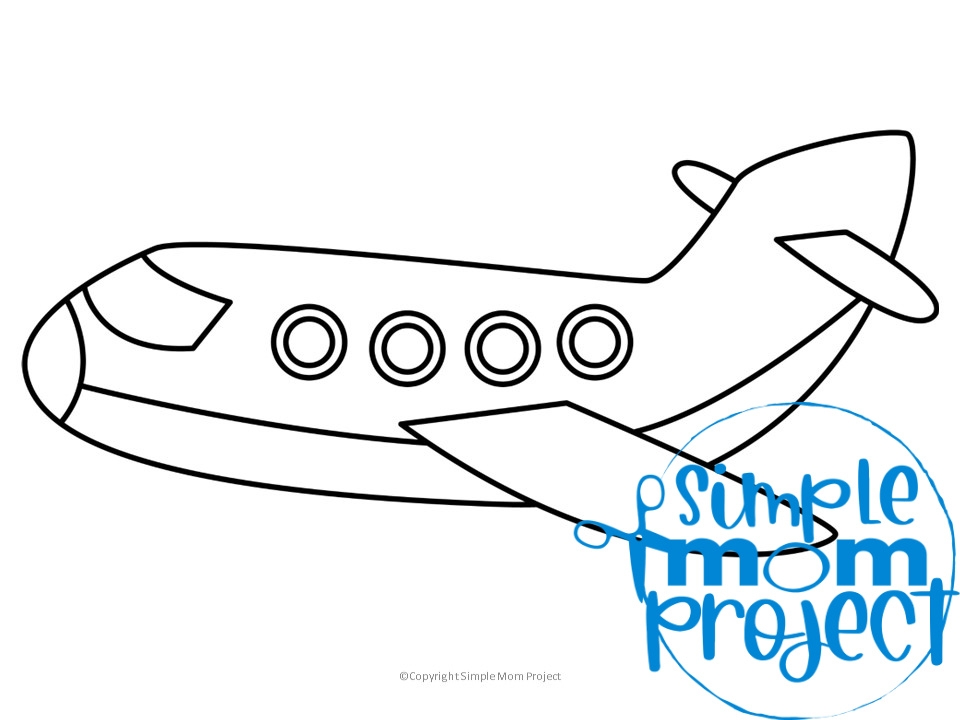 Free Printable Airplane Template Simple Mom Project Free Printable Airplane Template Simple Mom Project