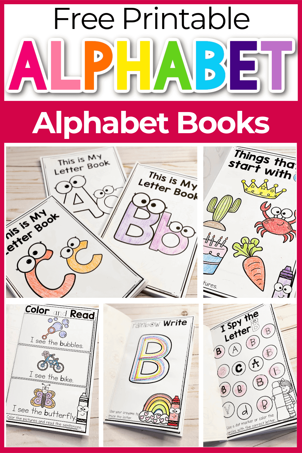Free Printable Alphabet Books For Preschoolers Alphabet Printables
