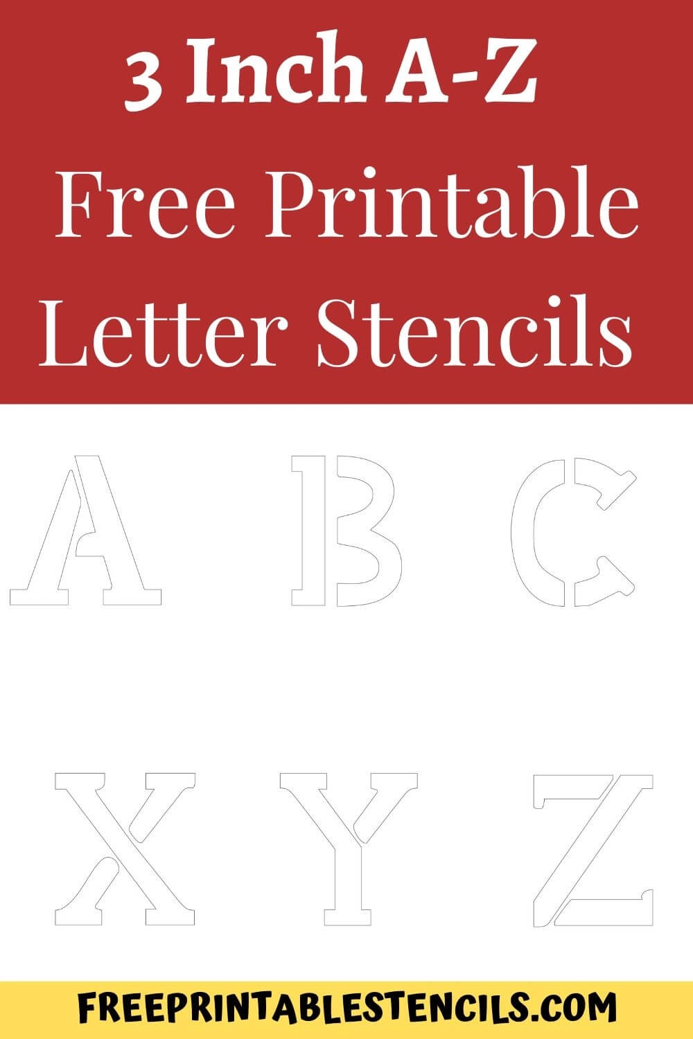 Free Printable Alphabet Stencils Templates