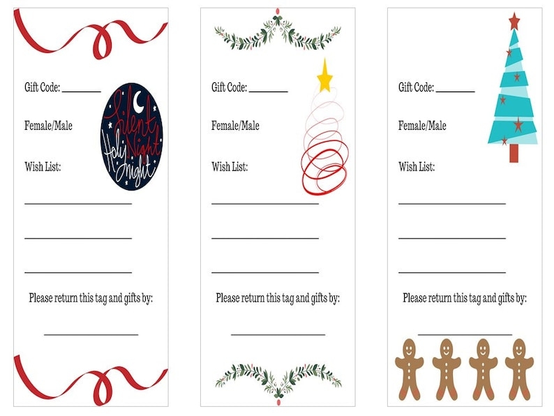 Free Printable Angel Tree Tags Template