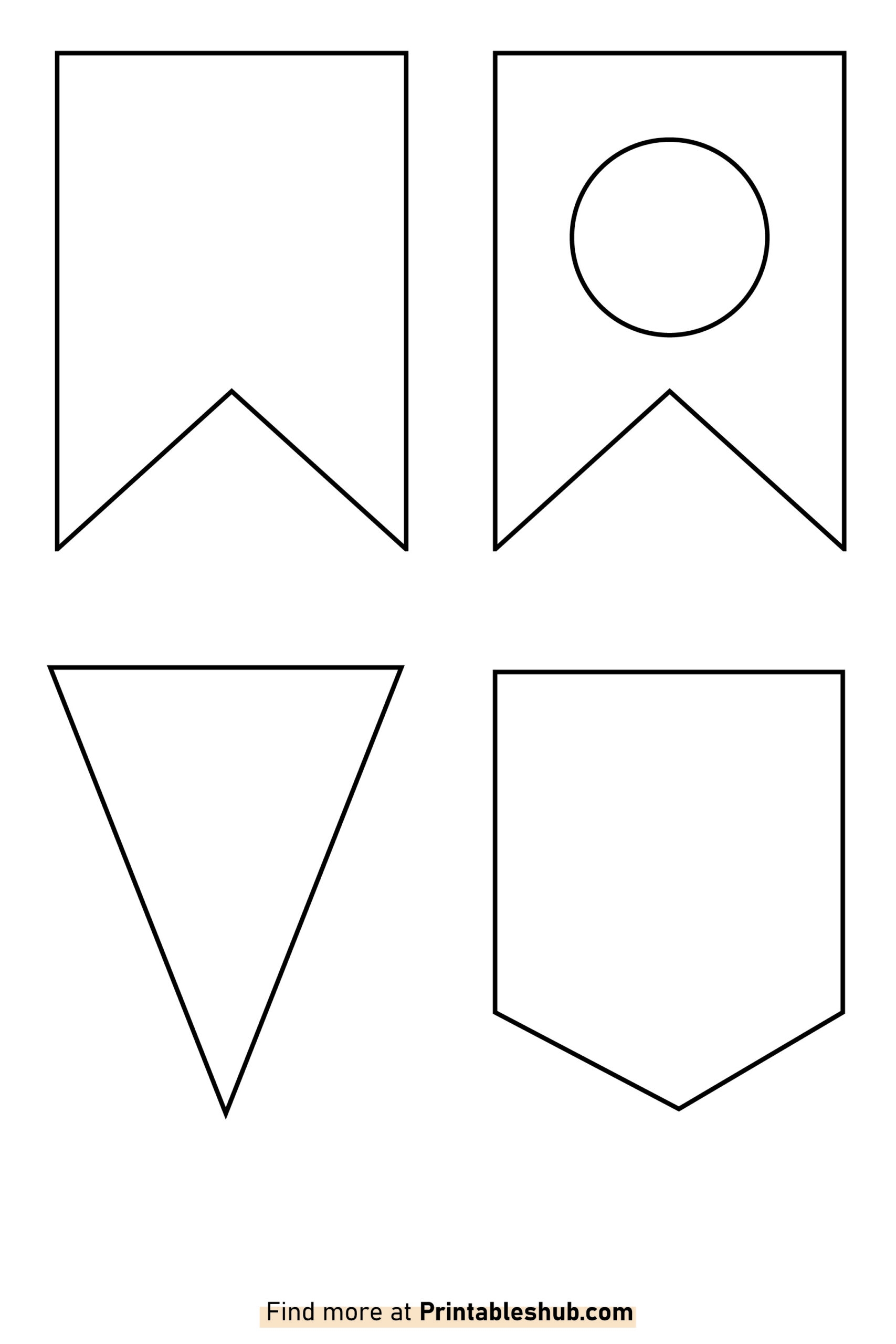 Free Printable Blank Banner Templates PDF Included Printables Hub