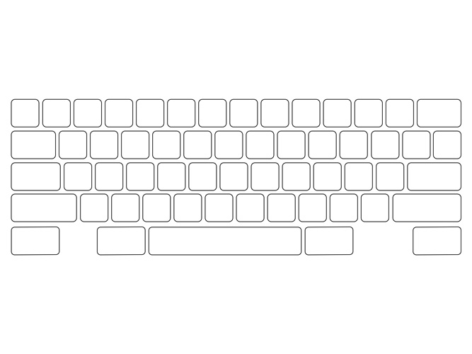Free Printable Blank Keyboard Template Printable