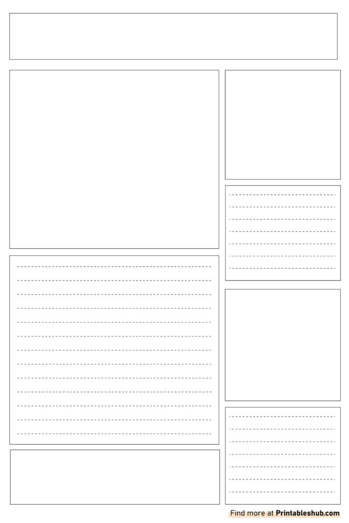 Free Printable Blank Newspaper Templates PDF Included Printables Hub