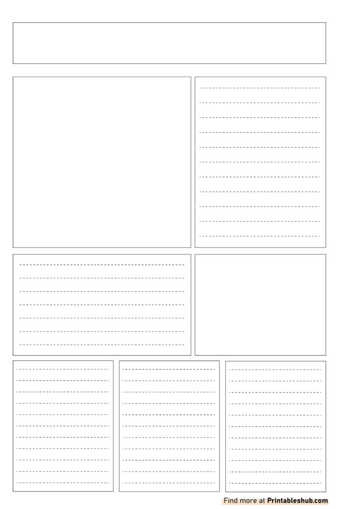 Free Printable Blank Newspaper Templates PDF Included Printables Hub