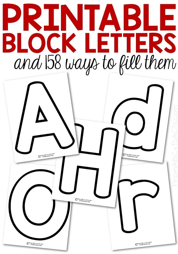 Free Printable Block Letters