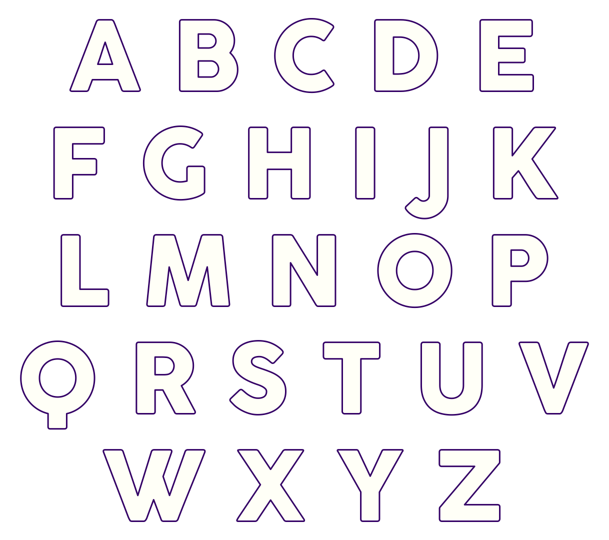 Free Printable Block Letters