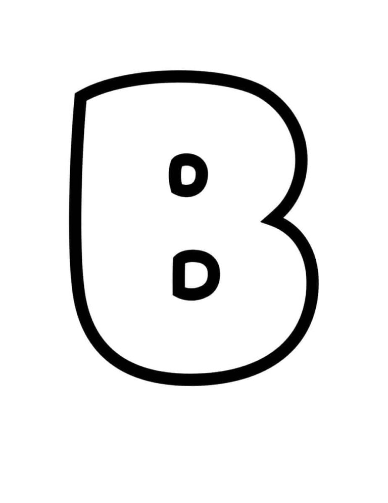Free Printable Bubble Letter B Bubble Alphabet Letters