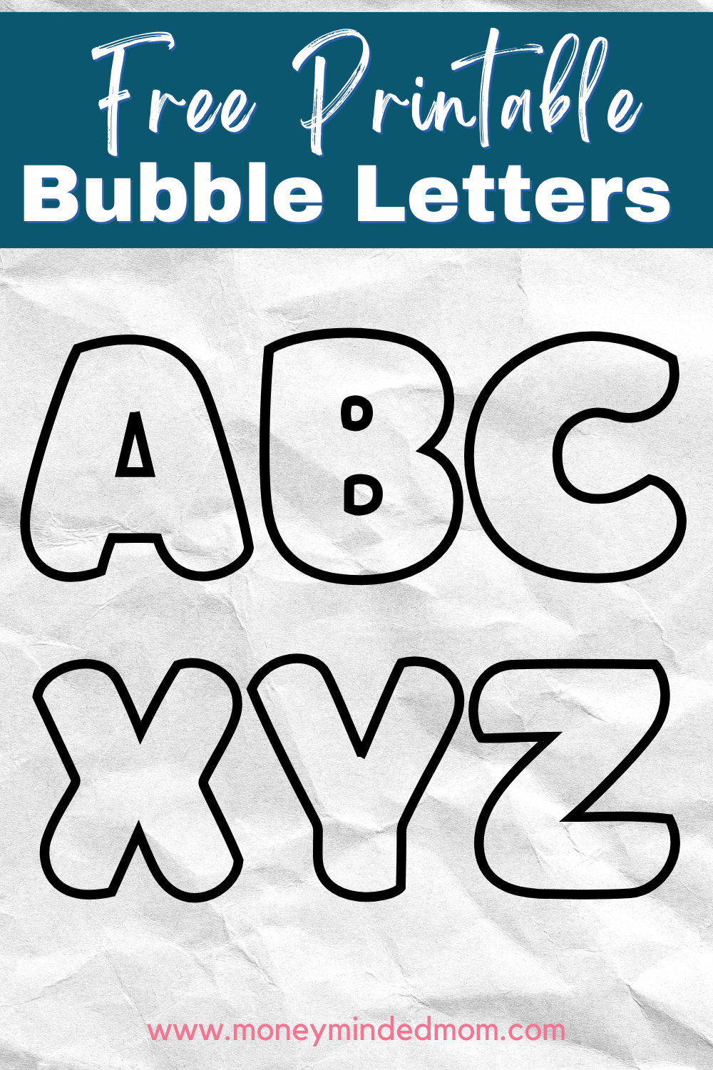 Free Printable Bubble Letters A Z Alphabet Templates