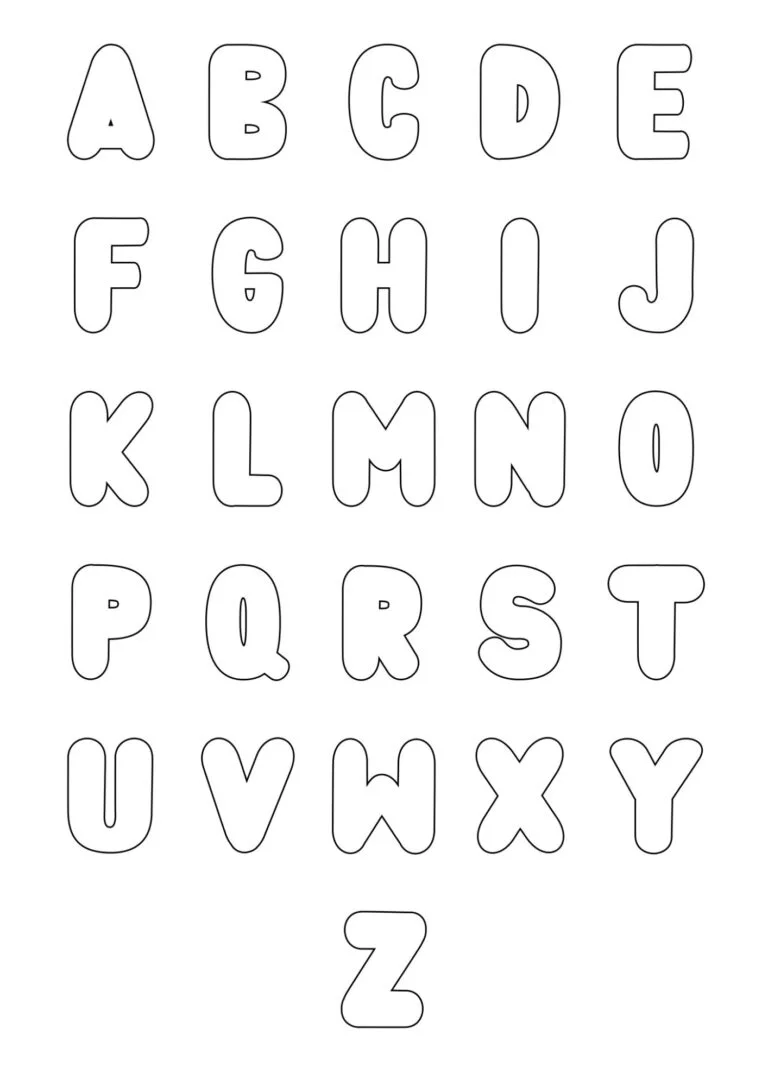 Free Printable Bubble Letters For Posters
