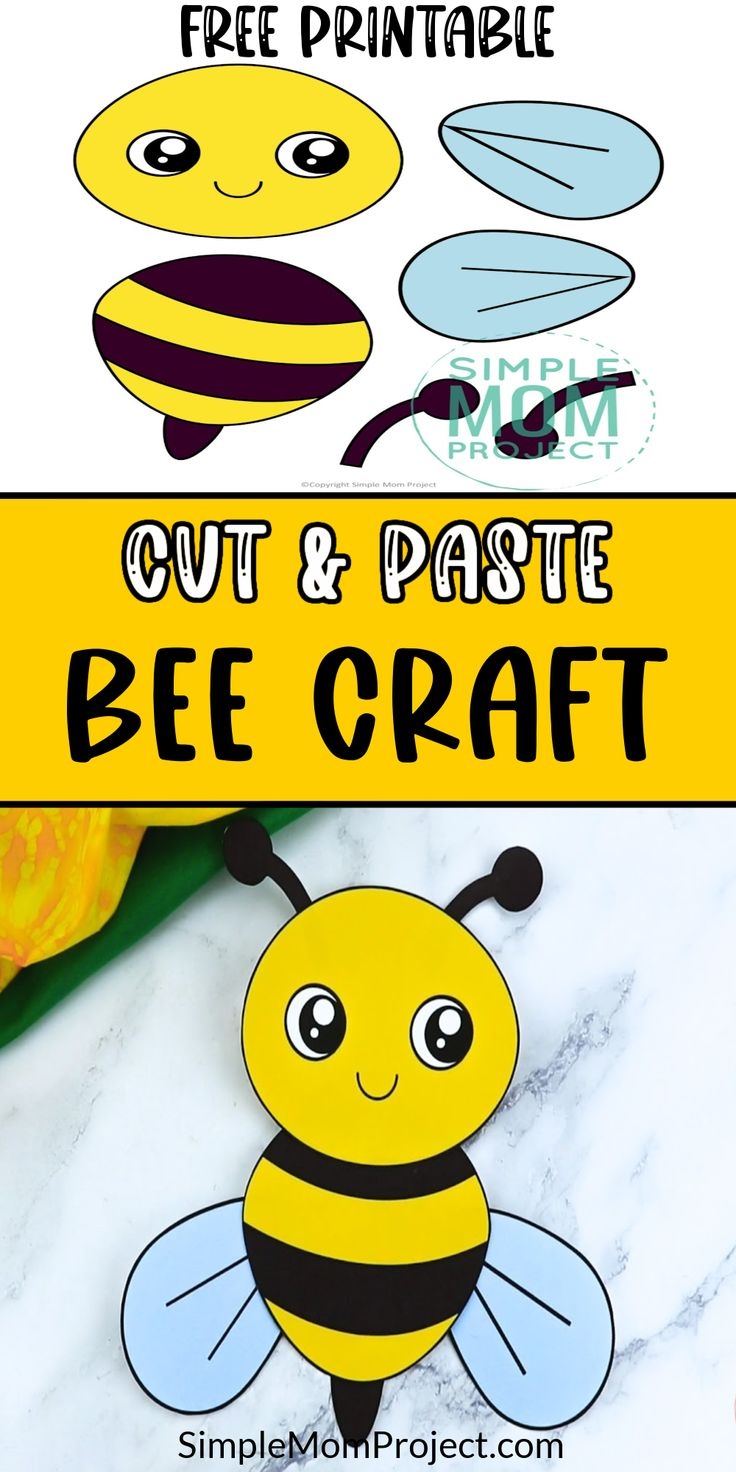 Free Printable Bumble Bee Craft Template Bee Crafts Bee Crafts For 