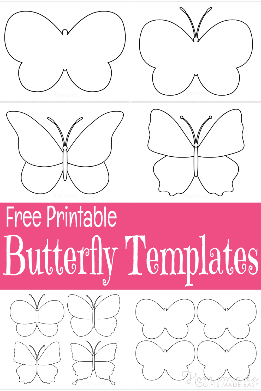 Free Printable Butterfly Templates Outlines Butterfly Template