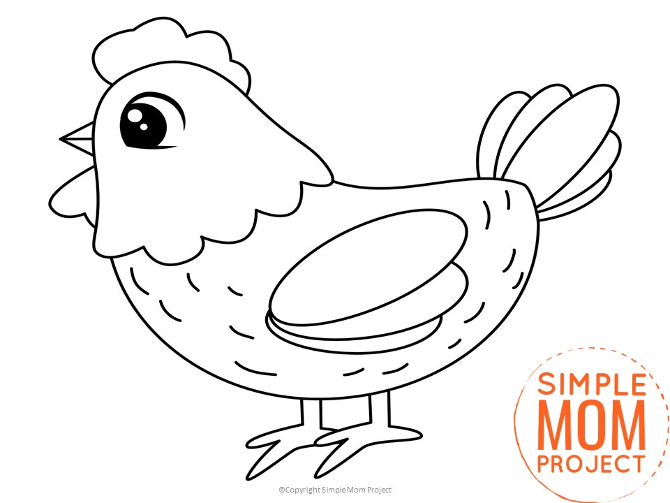 Free Printable Chicken Template Simple Mom Project