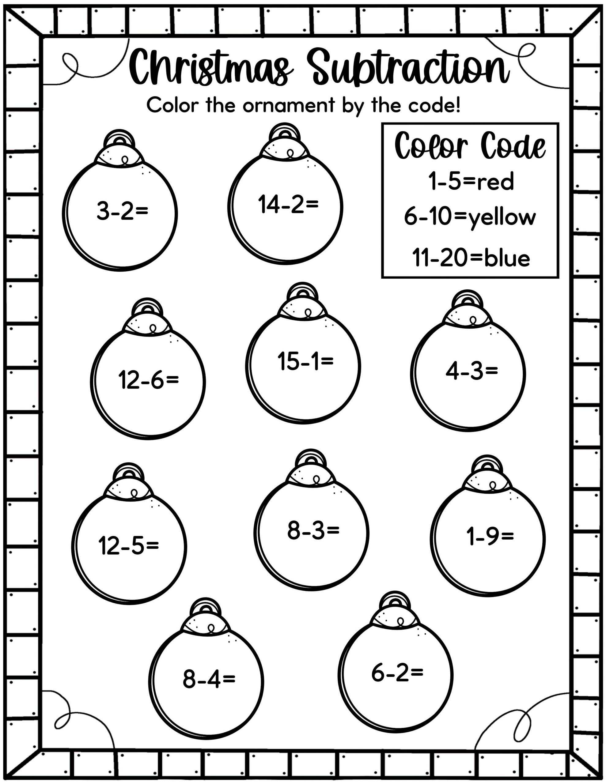 Free Printable Christmas Math Worksheets Kindergarten Ronald Worksheets