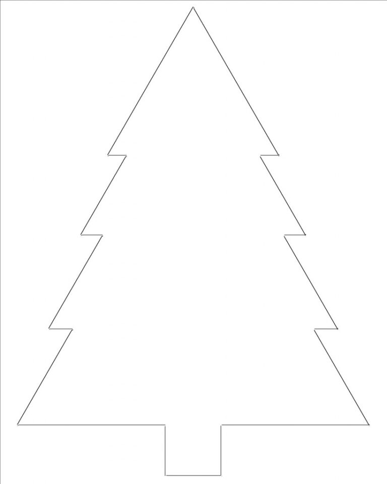 Free Printable Christmas Tree Templates