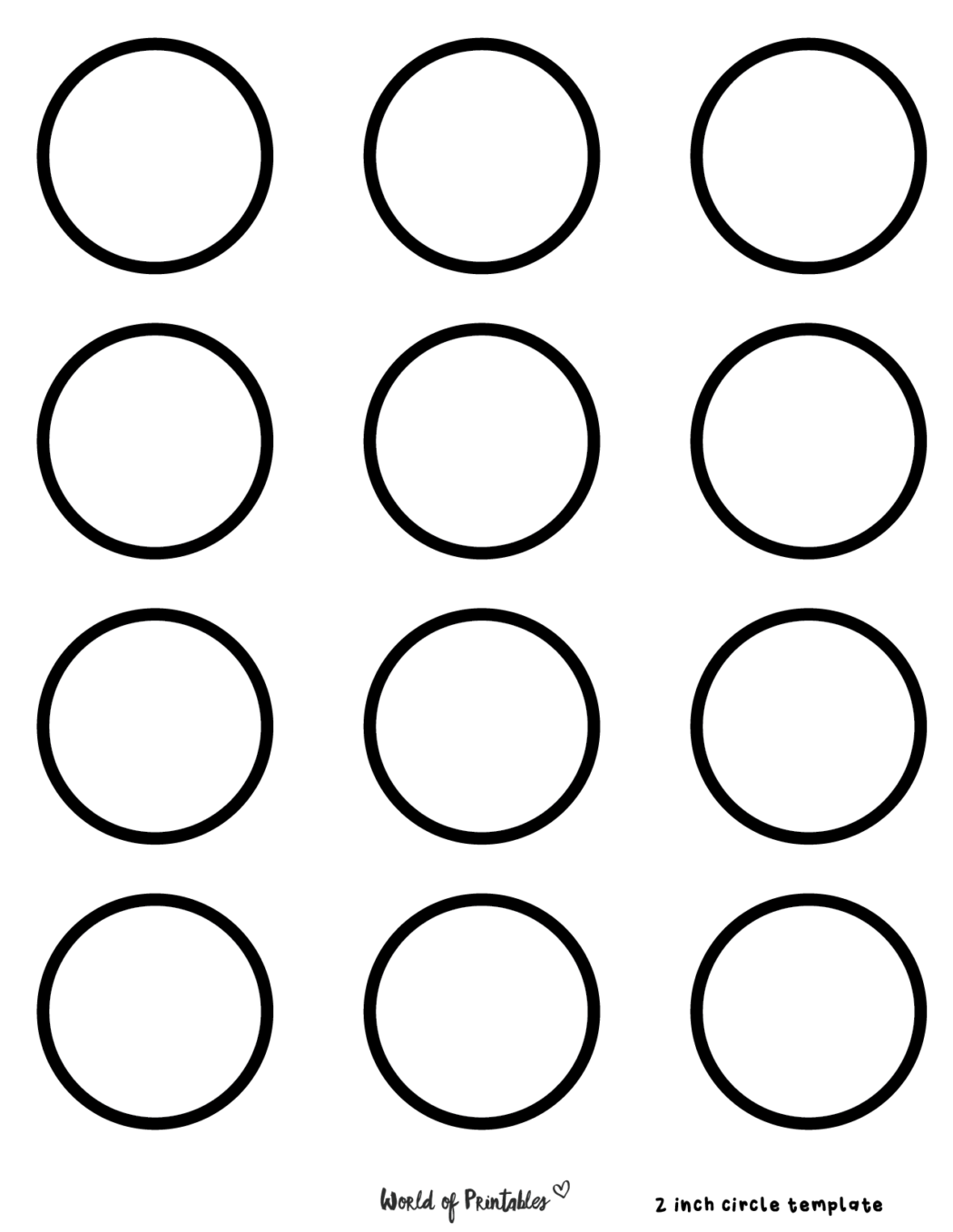 Free Printable Circle Templates Various Sizes World Of Printables Free Printable Circle Templates Various Sizes World Of Printables