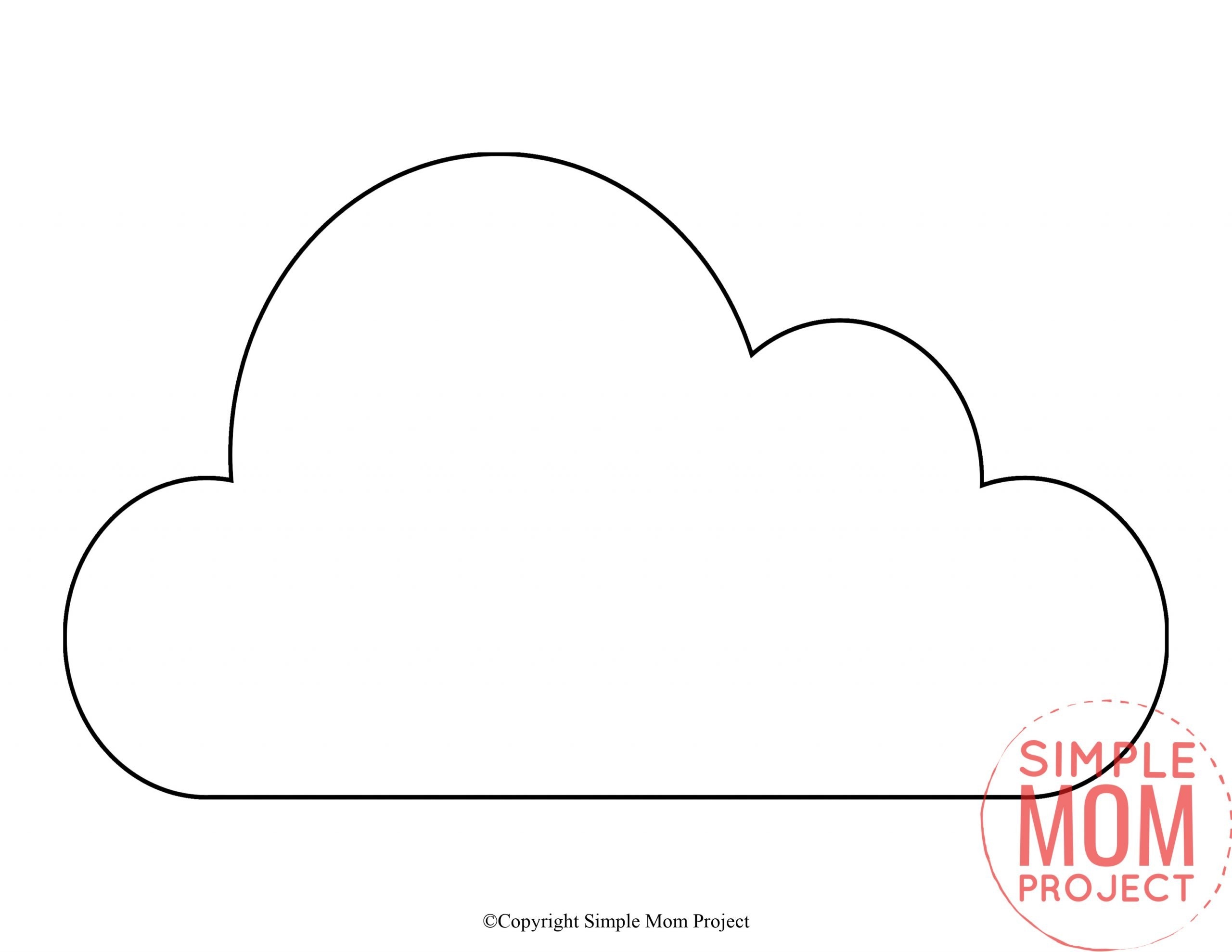 Free Printable Cloud Template Simple Mom Project Free Printable Cloud Template Simple Mom Project