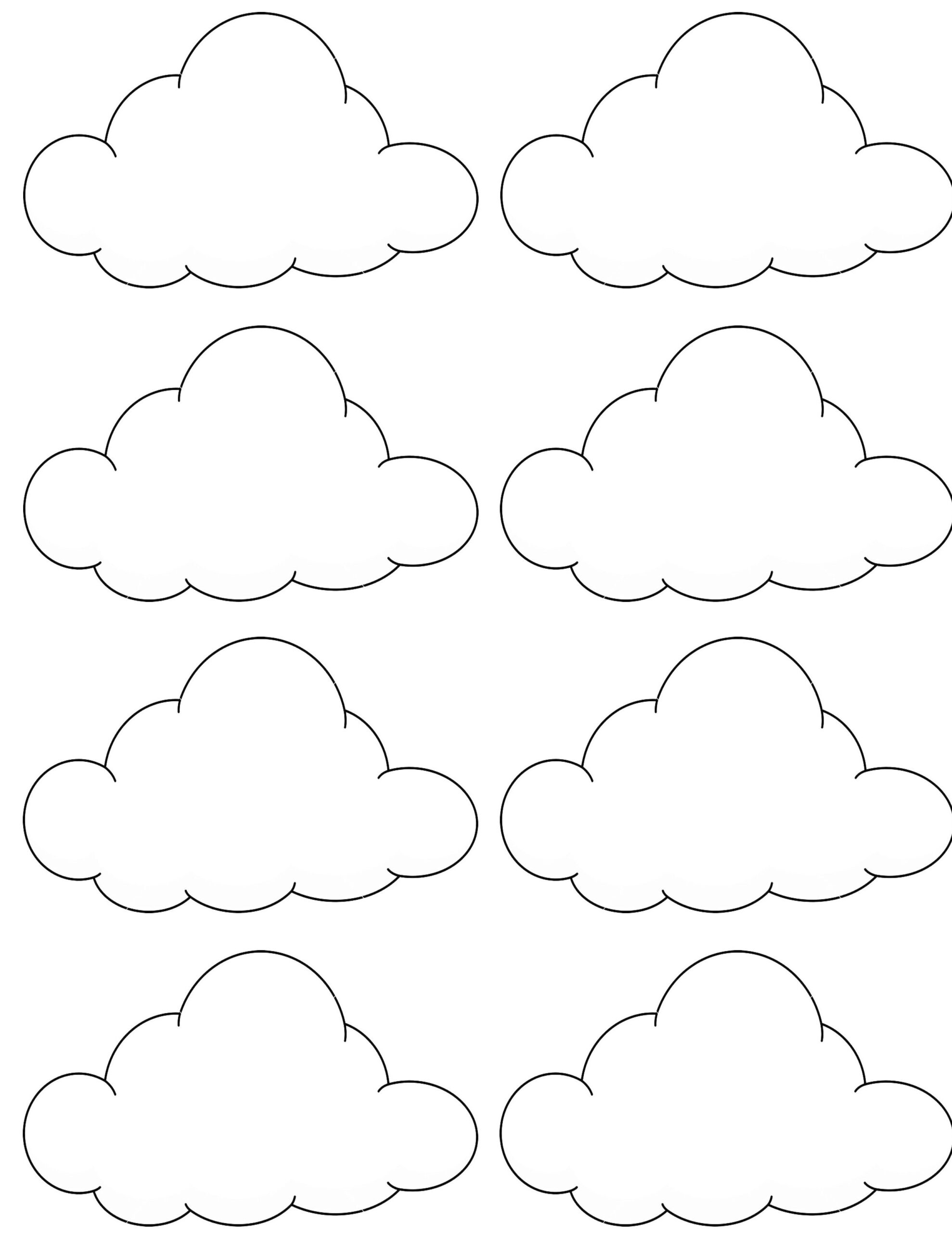 Free Printable Cloud Templates Artofit