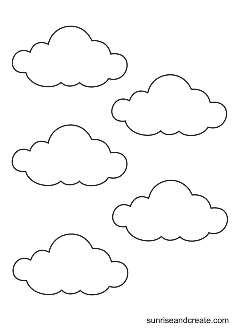 Free Printable Cloud Templates Artofit
