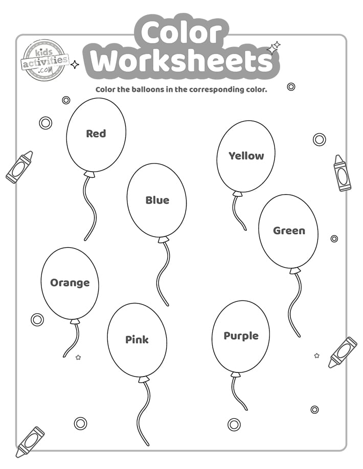 Free Printable Color Worksheets Free Printable Color Worksheets