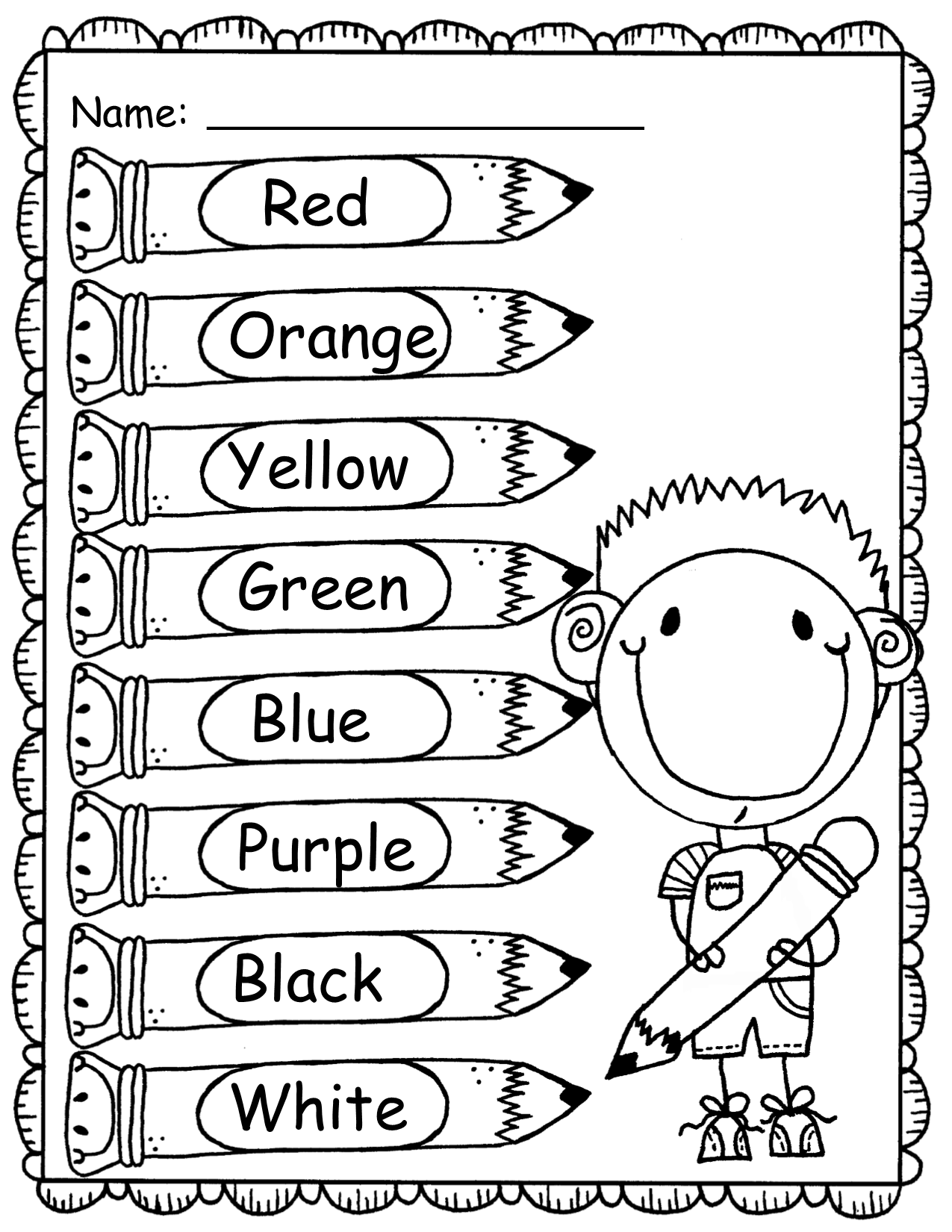 Free Printable Color Worksheets