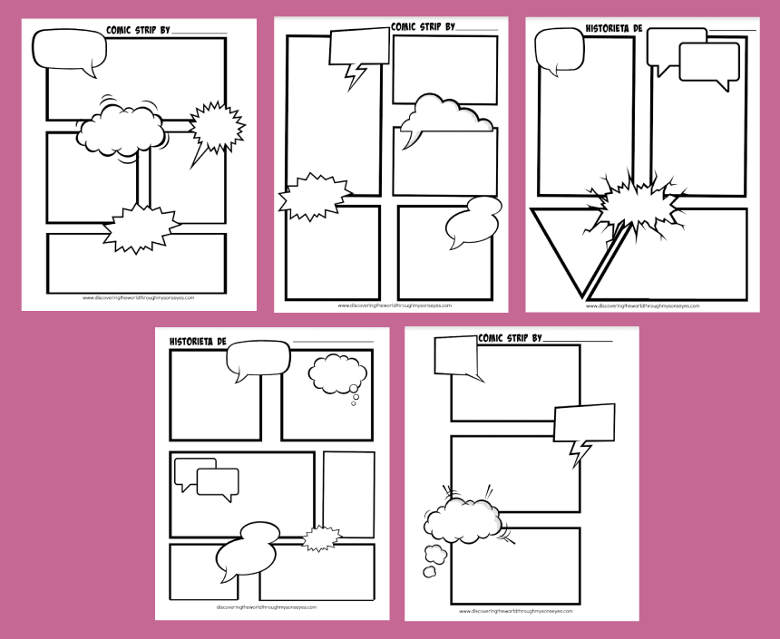 Free Printable Comic Strip Template Free Printables Hub