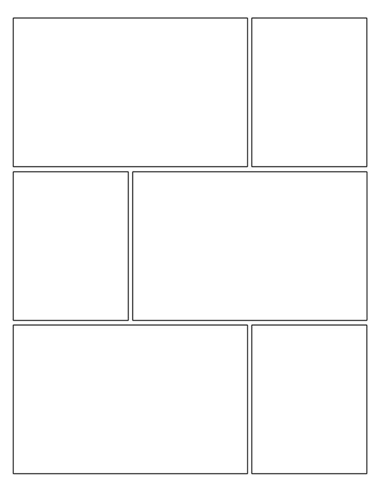 Free Printable Comic Strip Template Pages Paper Trail Design