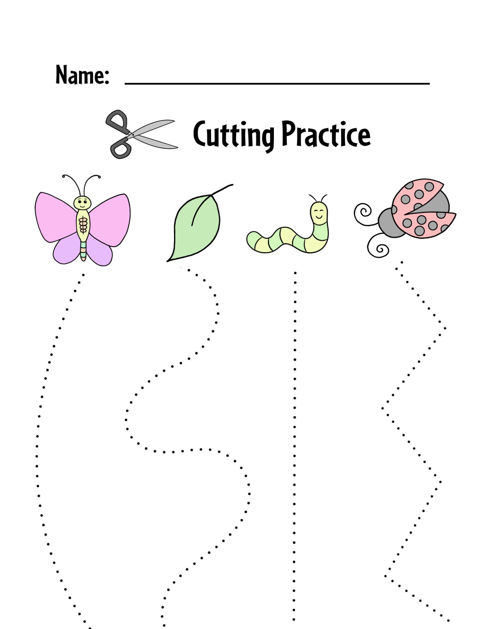 Free Printable Cutting Worksheets For Preschoolers The Hollydog Blog