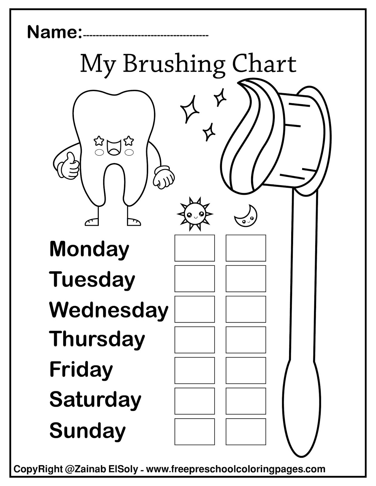 Free Printable Dental Health Activities